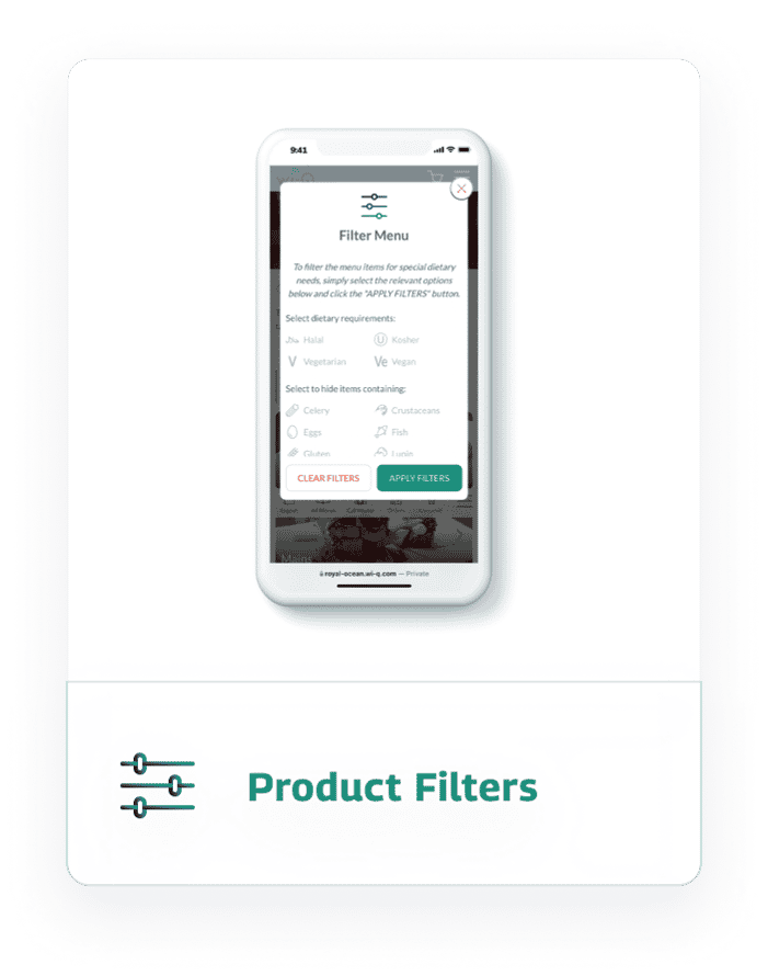 Product Filter Card